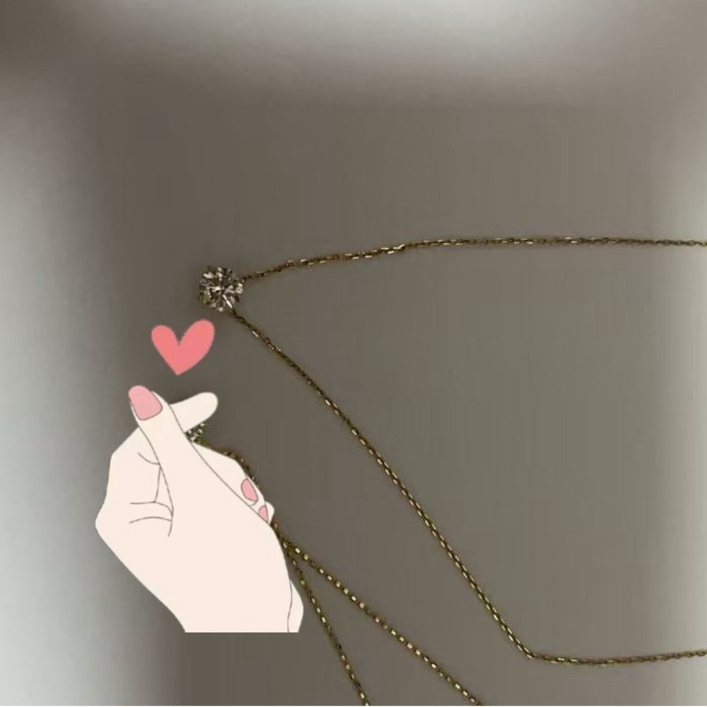 1/2CT natural Diamond 18K Necklace